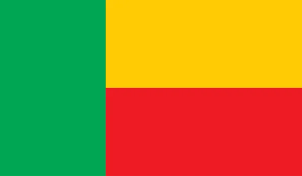Benins flagga bild — Stock vektor