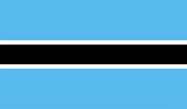 Botswana bandiera immagine — Vettoriale Stock