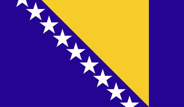 Image du drapeau de Bosnie-Herzégovine — Image vectorielle