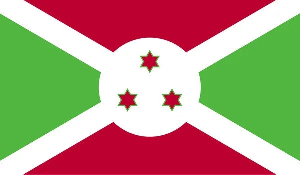 Obraz flaga Burundi — Wektor stockowy