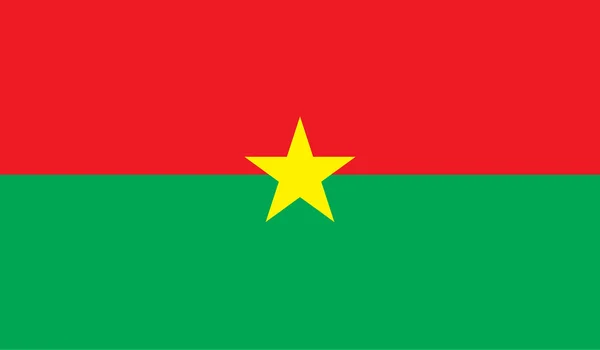 Burkina Fasos flagga bild — Stock vektor