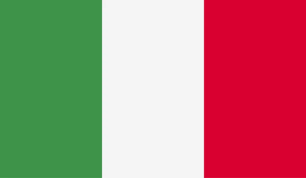 Italië vlag afbeelding — Stockvector