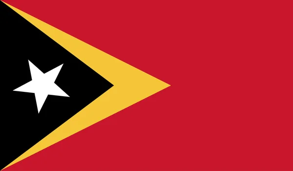 Imagem da bandeira de Timor Leste — Vetor de Stock