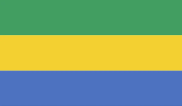 Gabun vlag afbeelding — Stockvector