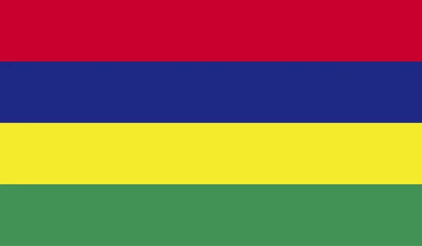 Mauritius flagga bild — Stock vektor