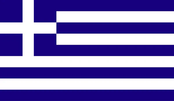 Grecia bandera imagen — Archivo Imágenes Vectoriales