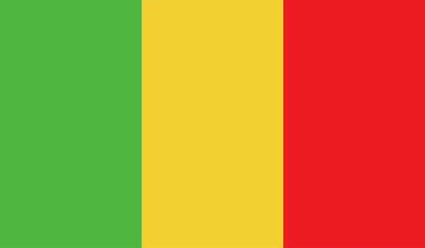 Bandera de Malí Imagen — Vector de stock