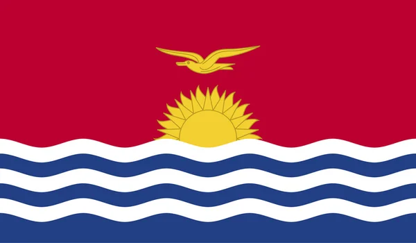 Imagem da bandeira kiribati — Vetor de Stock