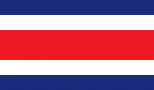 Bandera de Costa Rica imagen — Vector de stock