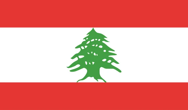 Lebanon flag image — Stock Vector