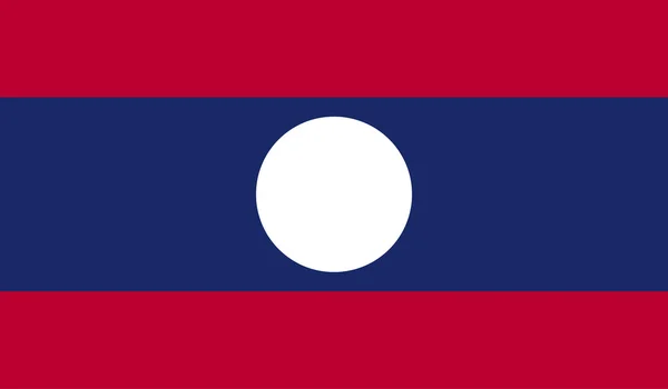 Flaggenbild von Laos — Stockvektor