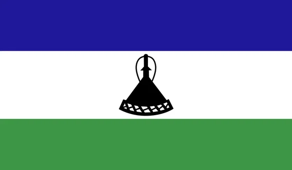 Imagen de la bandera de Lesotho — Vector de stock