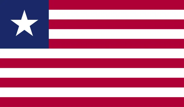 라이베리아의 국기 이미지 — 스톡 벡터