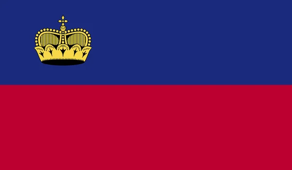 Lichtenštejnská vlajka obrázek — Stockový vektor