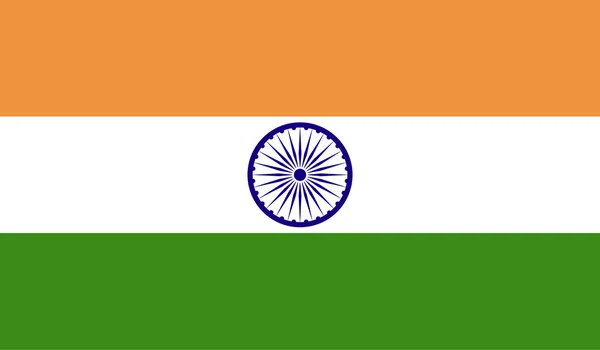 Фото флага Индии — стоковый вектор