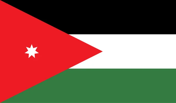 Jordania bandera imagen — Archivo Imágenes Vectoriales