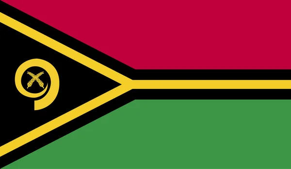 Vanuatu vlag afbeelding — Stockvector