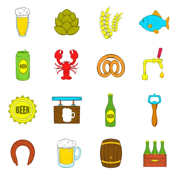 Bira Icons set, popüler sanat tarzı