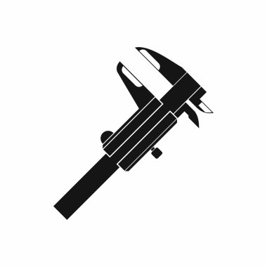 Calipers icon in simple style clipart