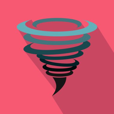 Kasırga kutsal kişilerin resmi içinde düz stil