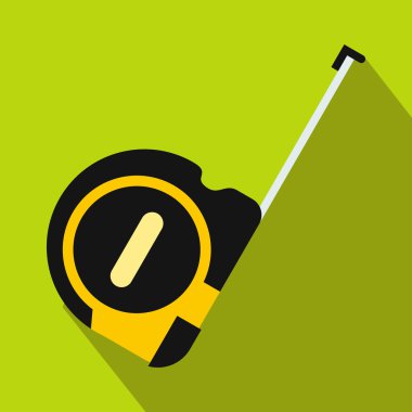 Rulet inşaat simgesi, düz stil