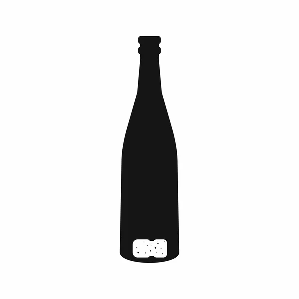 Icono de botella de vino vacía, estilo simple — Vector de stock