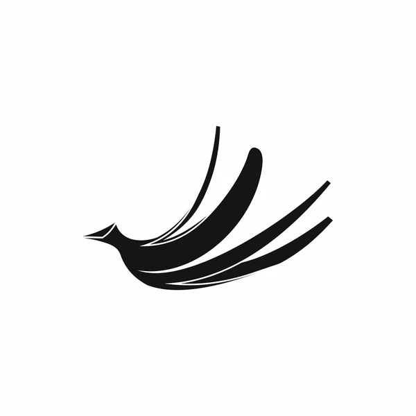 Banana peel pictogram, eenvoudige stijl — Stockvector