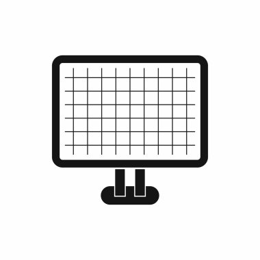 Bilgisayar monitör simgesini, basit tarzı