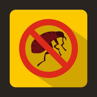 Gravür böcek simgesini, düz stil