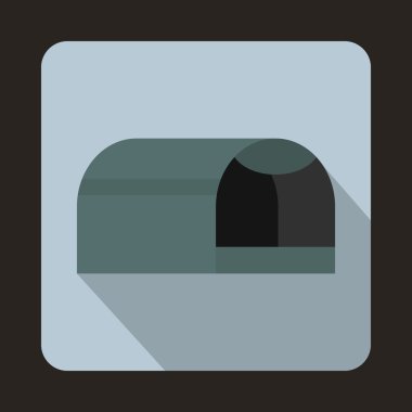 Booth için köpek simgesi, düz stil