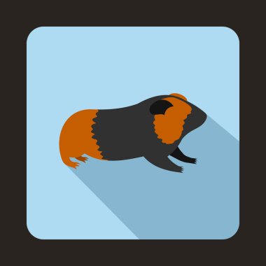 Hamster simgesi, düz stil