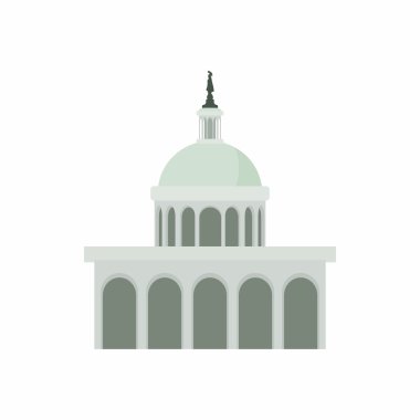 Beyaz Saray Washington Dc simgesinde, karikatür tarzı