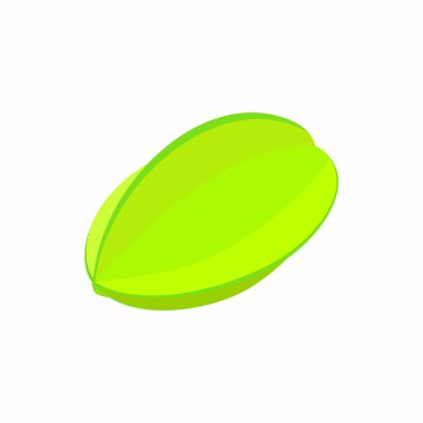 Carambola, star meyve simgesi, karikatür tarzı