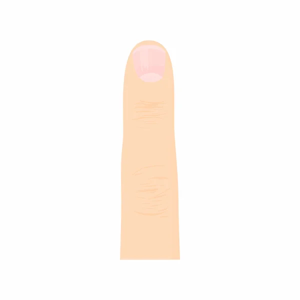 Finger-ikonen i tecknad stil — Stock vektor
