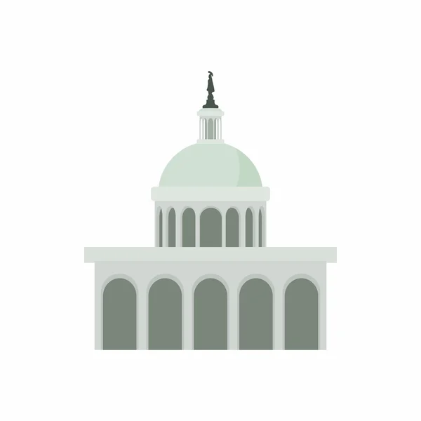 Casa Bianca a Washington DC icona, stile cartone animato — Vettoriale Stock