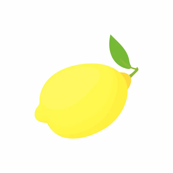 Ikon lemon dalam gaya kartun - Stok Vektor