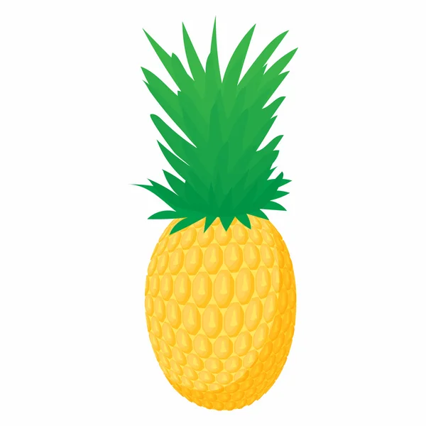 Icône de l'ananas dans le style dessin animé — Image vectorielle