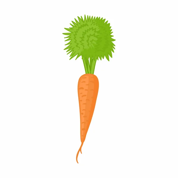 胡萝卜中卡通风格的图标 — 图库矢量图片