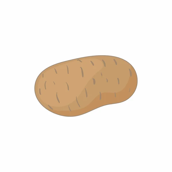 Икона свежего картофеля, стиль мультфильма — стоковый вектор