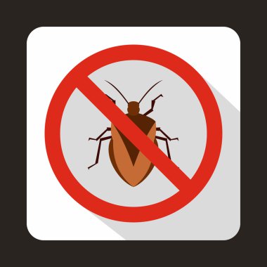 Hiçbir hata işareti simgesi, düz stil