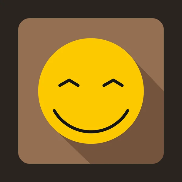 Emoticon sorridente con gli occhi icona sorridente — Vettoriale Stock