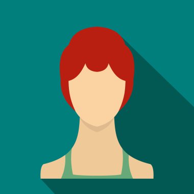 Kadın simgesi, düz stil