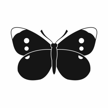 Kelebek kutsal kişilerin resmi, basit tarzı