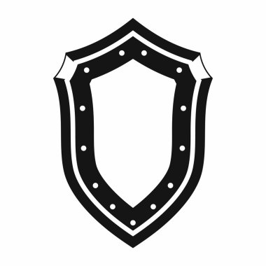 Kalkan kutsal kişilerin resmi, basit tarzı