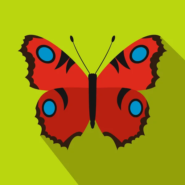 蝴蝶图标，扁平风格 — 图库矢量图片