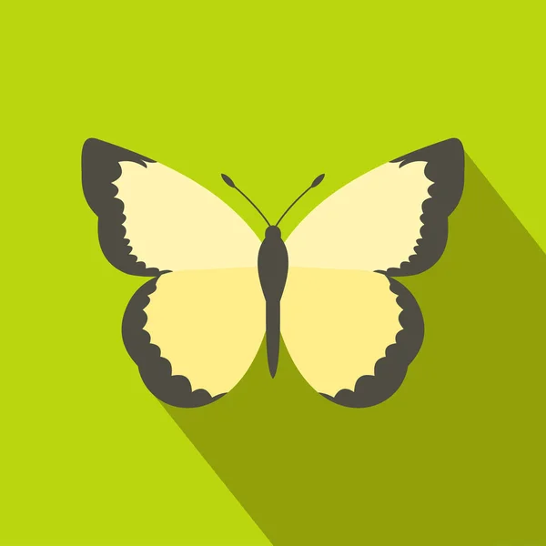 Icono de mariposa, estilo plano — Vector de stock