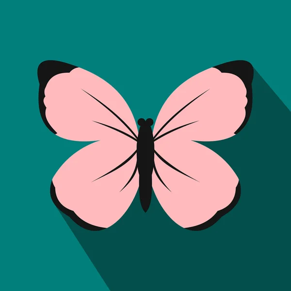 Ikona motyla, płaski styl — Wektor stockowy