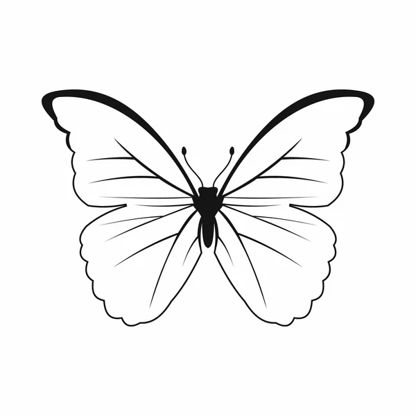 Ícone de borboleta, estilo simples — Vetor de Stock