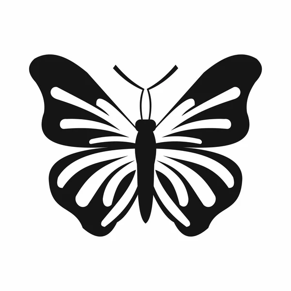 Иконка бабочки, простой стиль — стоковый вектор