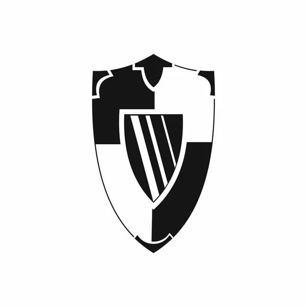 Ícone de escudo, estilo simples — Vetor de Stock
